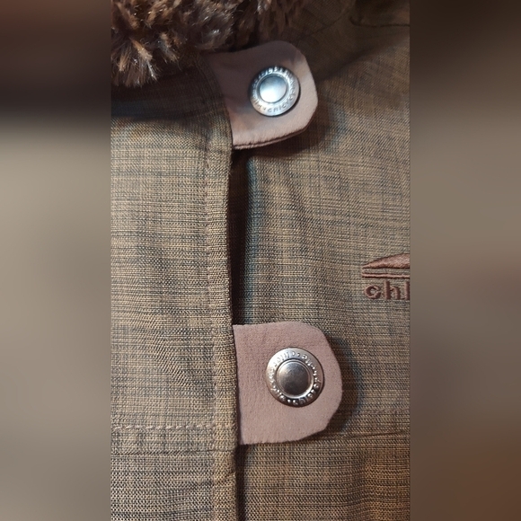 CHLOROPHYLLE Down Parka Après-Ski Faux Fur Collar Gorpcore Technical M - Picture 8 of 15